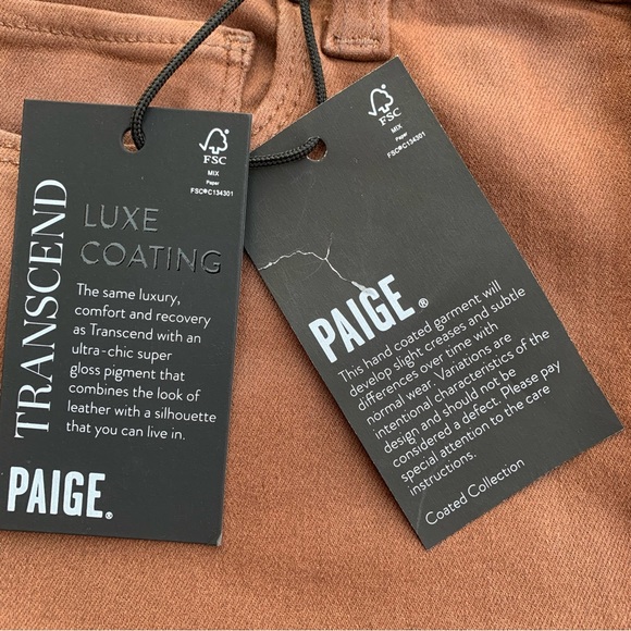 NWT PAIGE Cindy Mid-Rise Coated Jeans size 26 - Picture 10 of 11